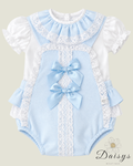 Blue Lace Romper