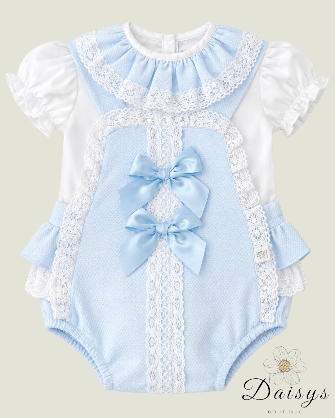 Blue Lace Romper